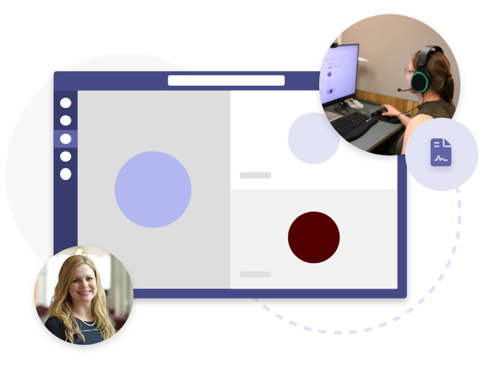 Texas A&M Telebehavioral Care Program team using the Microsoft Teams App