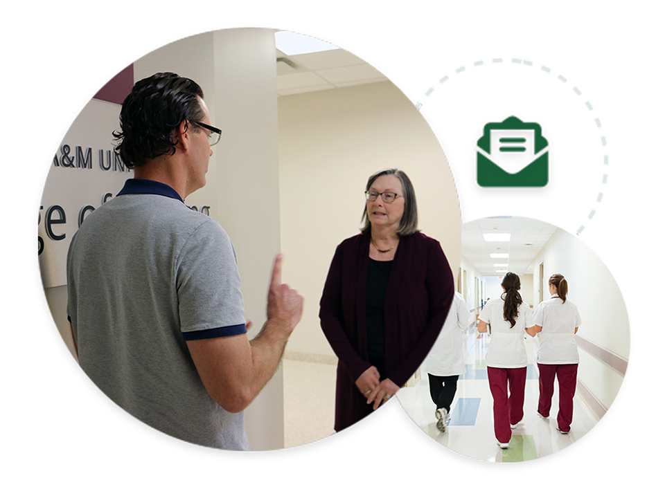 Texas A&M College of Nursing team using the Microsoft Planner App