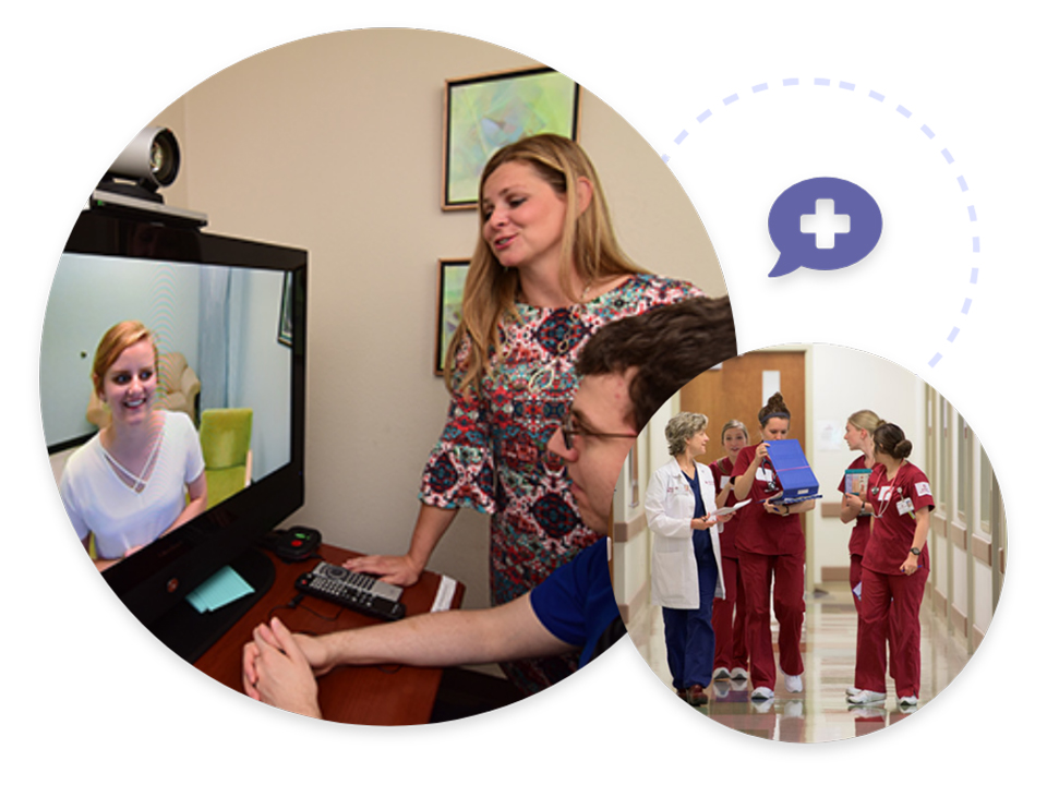 Texas A&M Telebehavioral Care Program team using the Microsoft Teams App